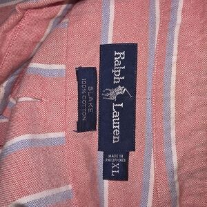 Ralph Lauren Red Striped Shirt